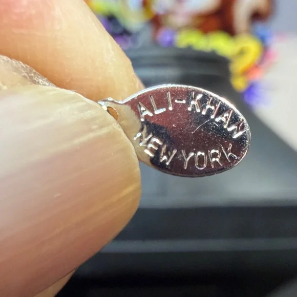 Ali Kahn Purple and Silver Amethyst Necklace - Picture 4 of 4